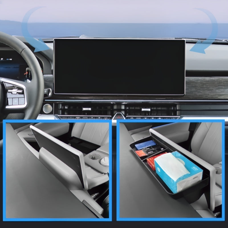 X9 Doppio vano portaoggetti per lo schermo centrale