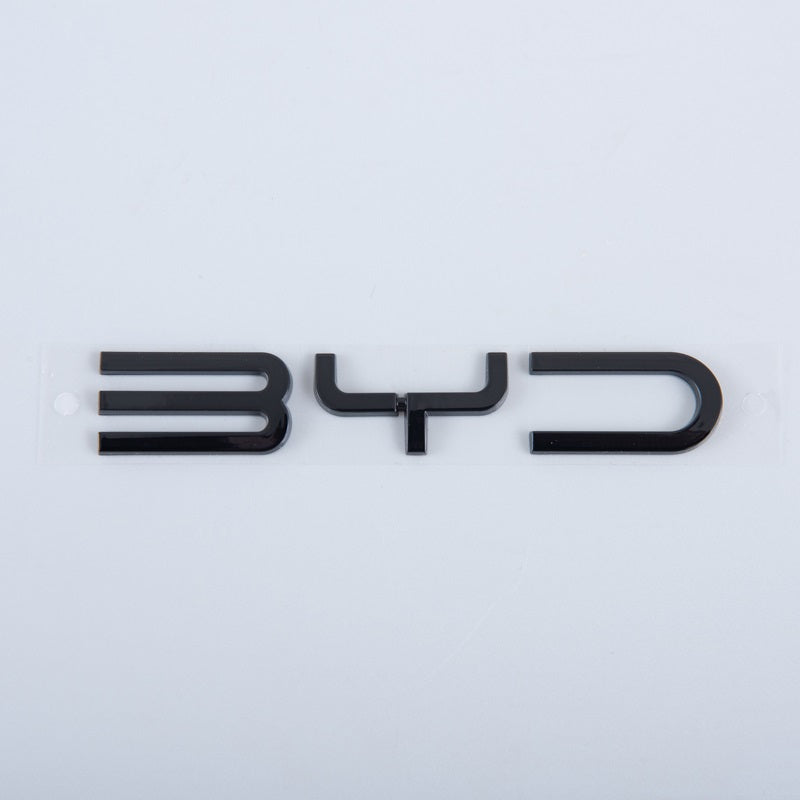 Rear Bumper Glossy Black Badges LOGO for BYD