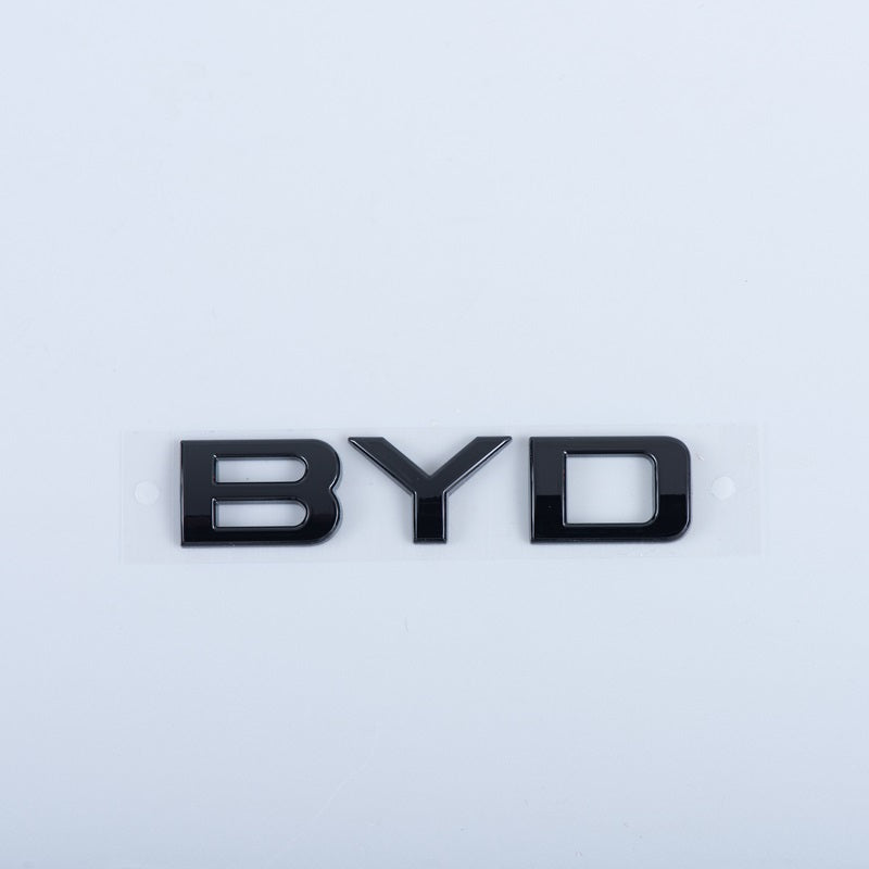Rear Bumper Glossy Black Badges LOGO for BYD