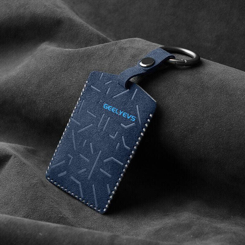 Suede Car Key Card Case Cover for ZEEKR