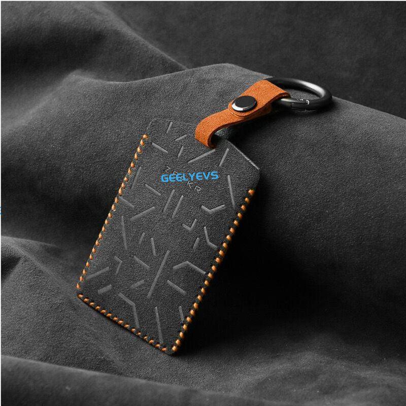 Suede Car Key Card Case Cover for ZEEKR