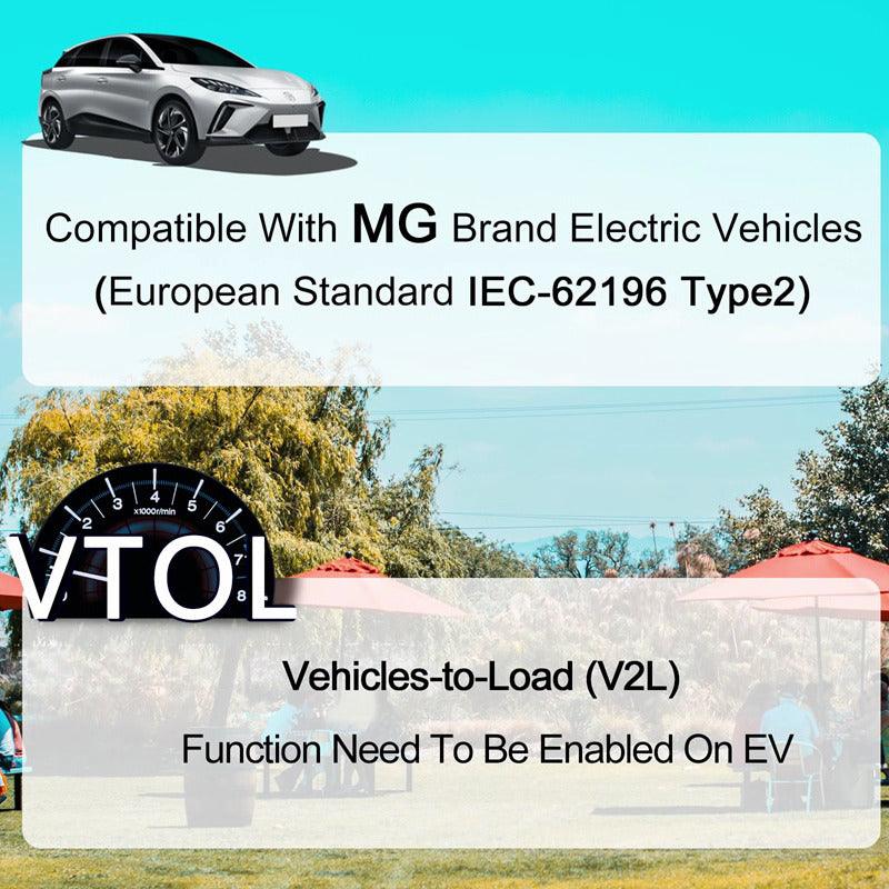V2L Electric Vehicle Discharge Adapter for MG4/MG S5 MG IM6/IM5