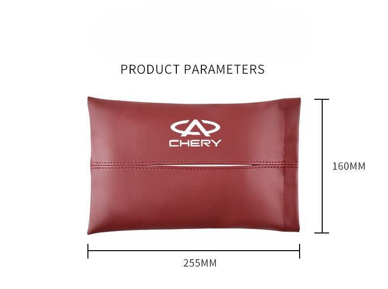 Chery Car Leather Tissue Box