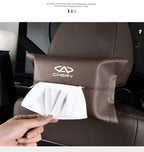 Chery Car Leather Tissue Box