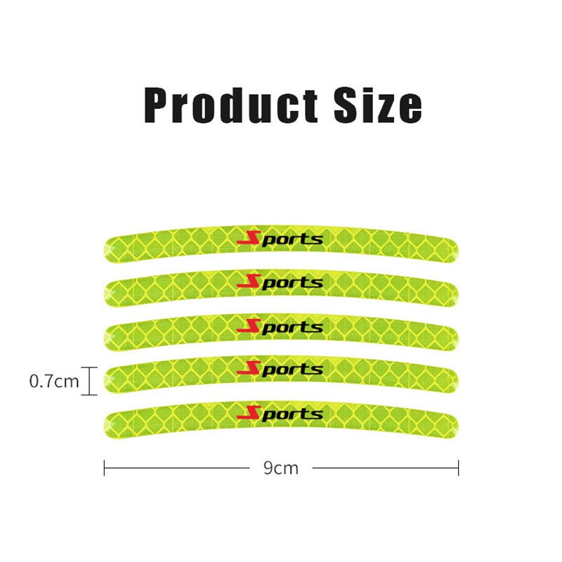 Fluorescent Stickers For Car Wheels