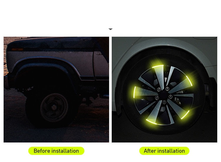 Fluorescent Stickers For Car Wheels