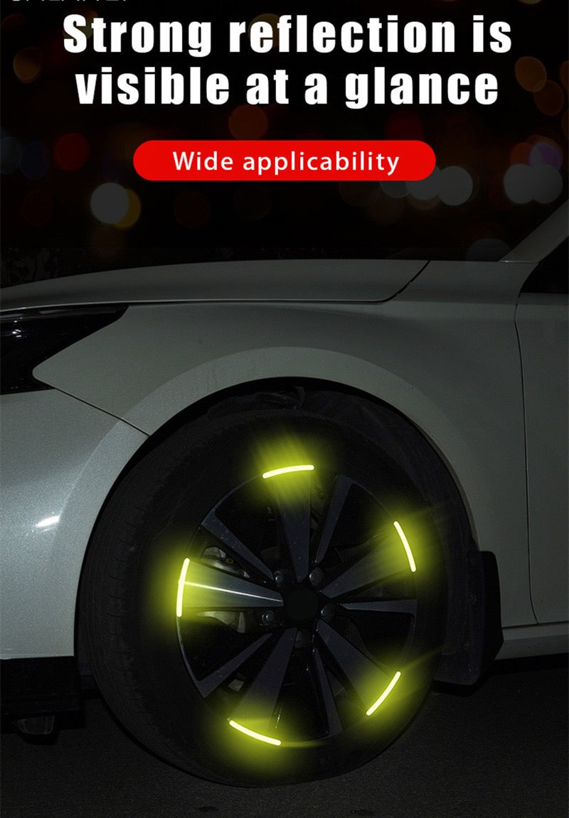 Fluorescent Stickers For Car Wheels