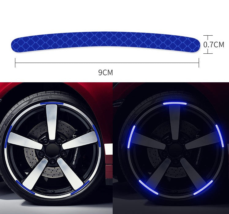 Fluorescent Stickers For Car Wheels