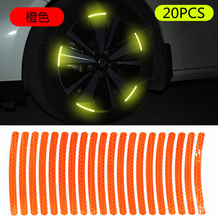 Fluorescent Stickers For Car Wheels