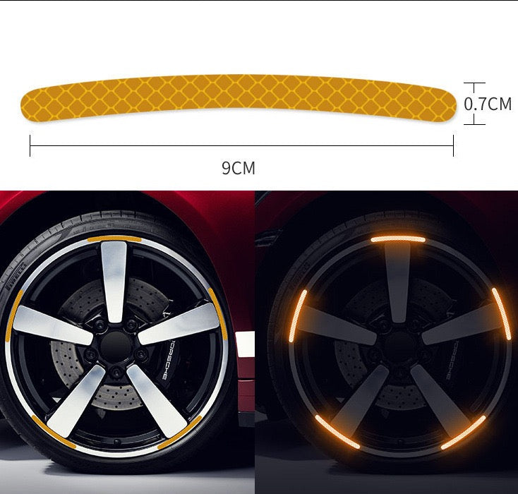 Fluorescent Stickers For Car Wheels