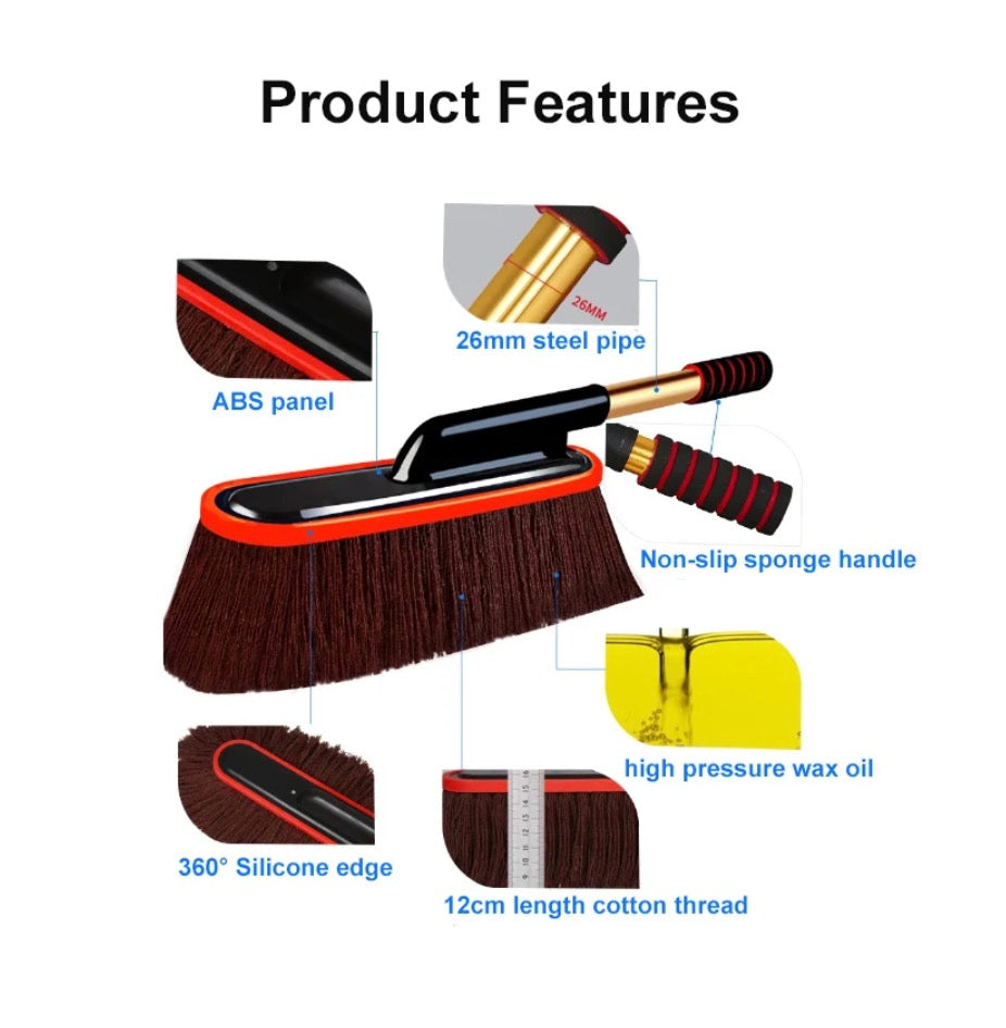 Car dust removal cotton wax brush