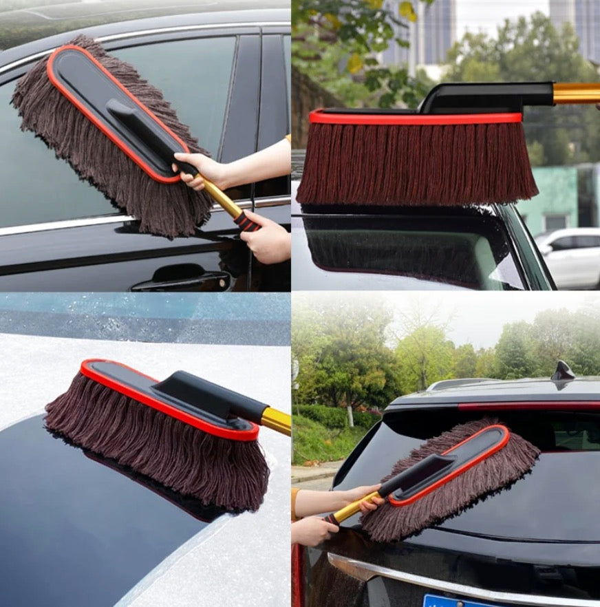 Car dust removal cotton wax brush