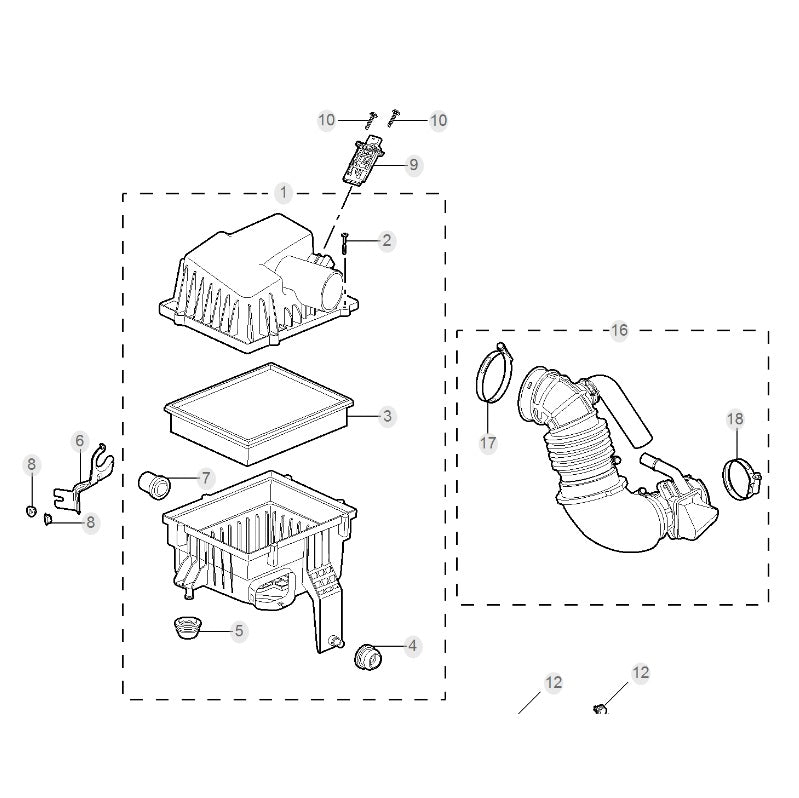 Air Conditioning Filter Element Air Filter Grille for MG ZS