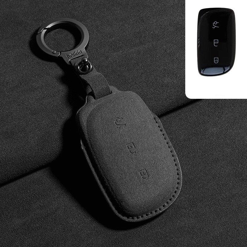 Suede Leather Key Holder for Lynk & Co 02