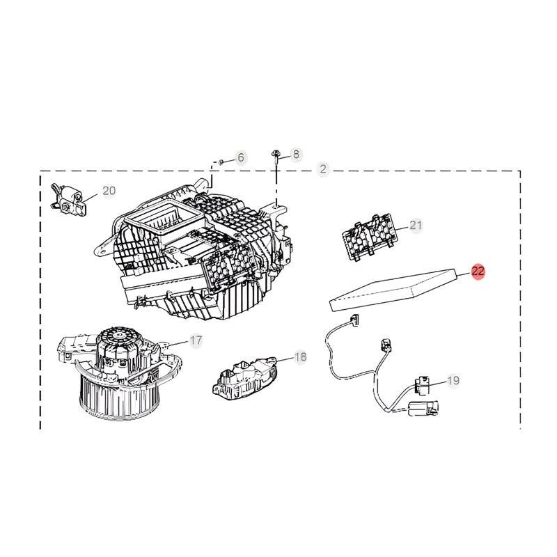 Air Conditioning Filter Element Air Filter Grille for MG4