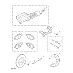 Front and Rear Brake Pad Set for MG ZS